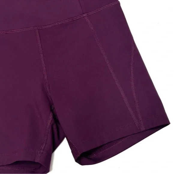 Girlfriend Collective high rise plum bike shorts Xs - Picture 4 of 8